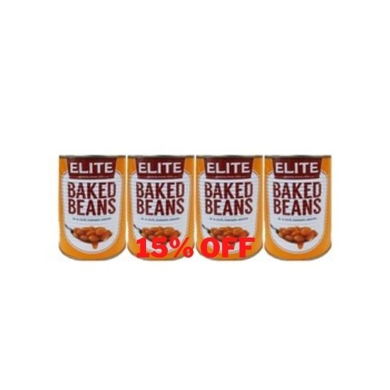 Picture of ELITE BAKED BEANS 4X435GR 15% OFF